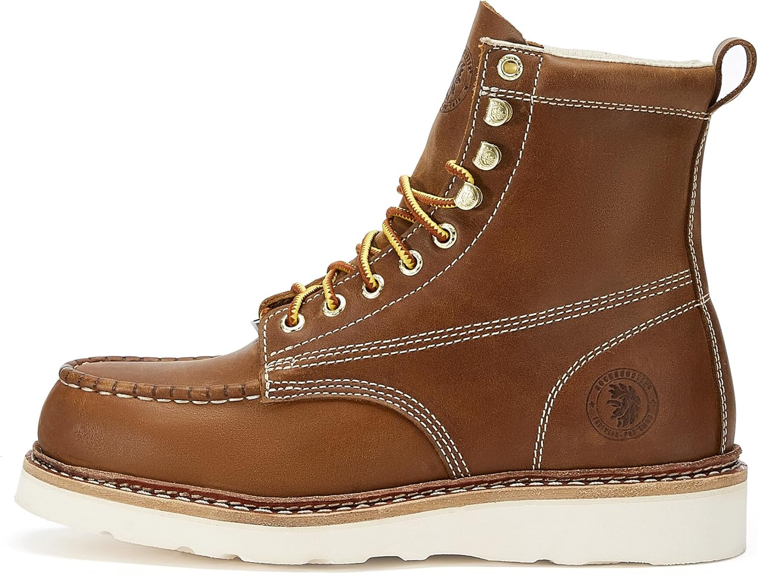 

ROCKROOSTER Norwood - Мужские ботинки с стальным носком VAP621, коричневый