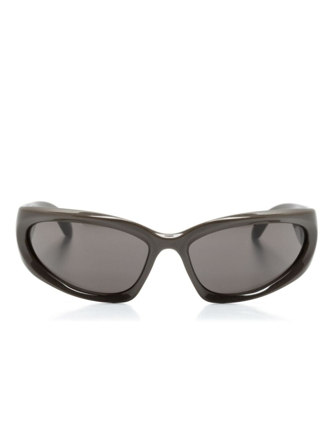 

Balenciaga Eyewear солнцезащитные очки Swift в овальной оправе, серый