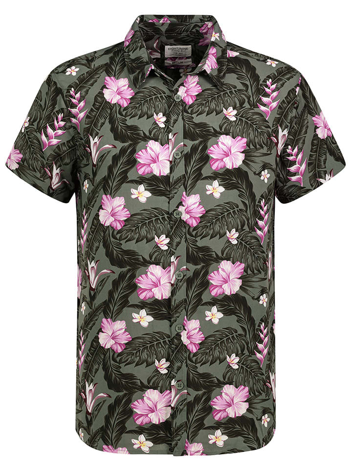 

Рубашка Eight2Nine, цвет khaki/schwarz/rosa