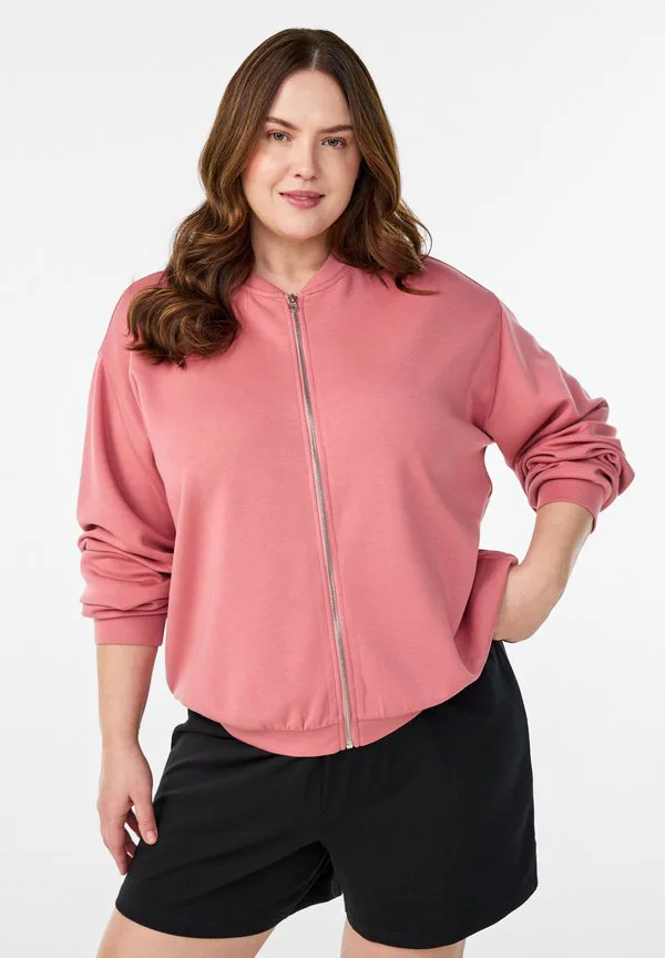 

Толстовка на молнии mit reissverschluss Zizzi, Dusty Rose, Розовый, Толстовка на молнии mit reissverschluss Zizzi, Dusty Rose