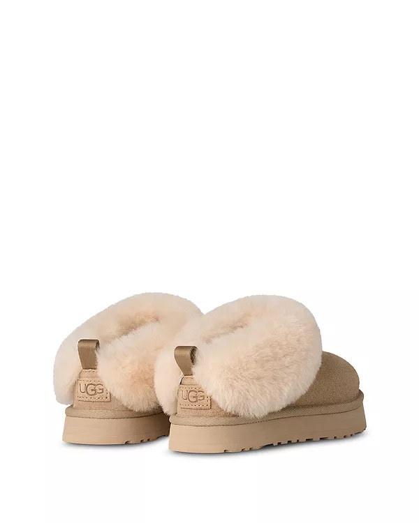 Детские тапочки Tazzelle для девочек - для малышей и для взрослых. Ugg, бежевый — фото 4