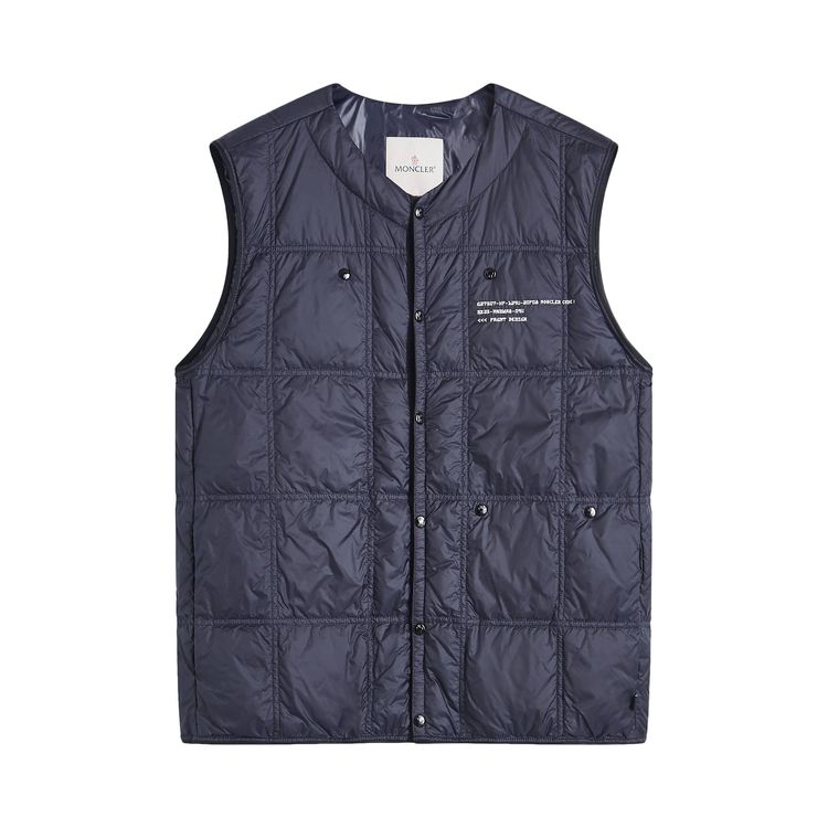 

Утепленный жилет Moncler Genius x Fragment Design Vaile Vest 'Navy', синий