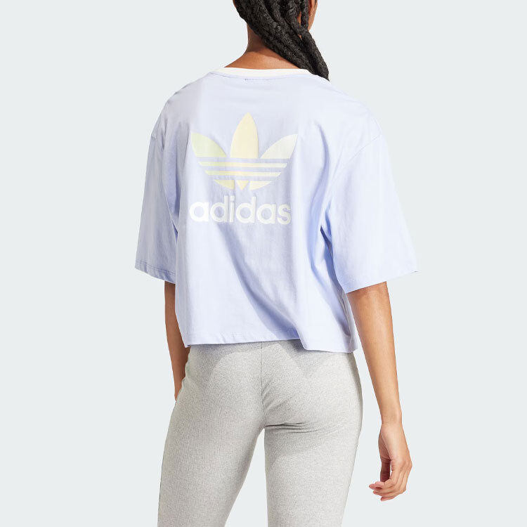 Футболка женская сиреневая Adidas Originals — фото 3