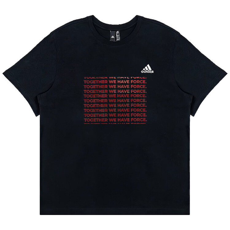 

Футболка унисекс черная Adidas, черный