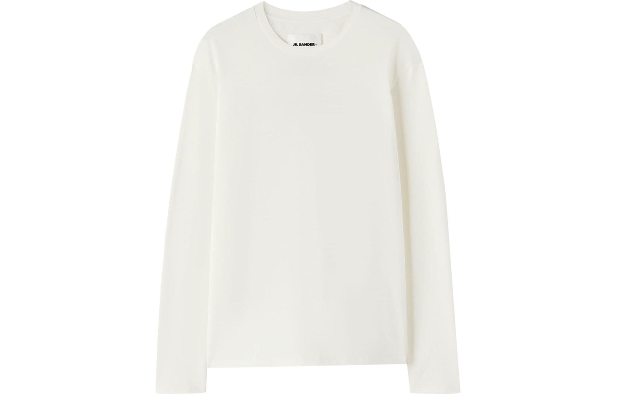 

Футболка с длинным рукавом с логотипом JIL SANDER, белый