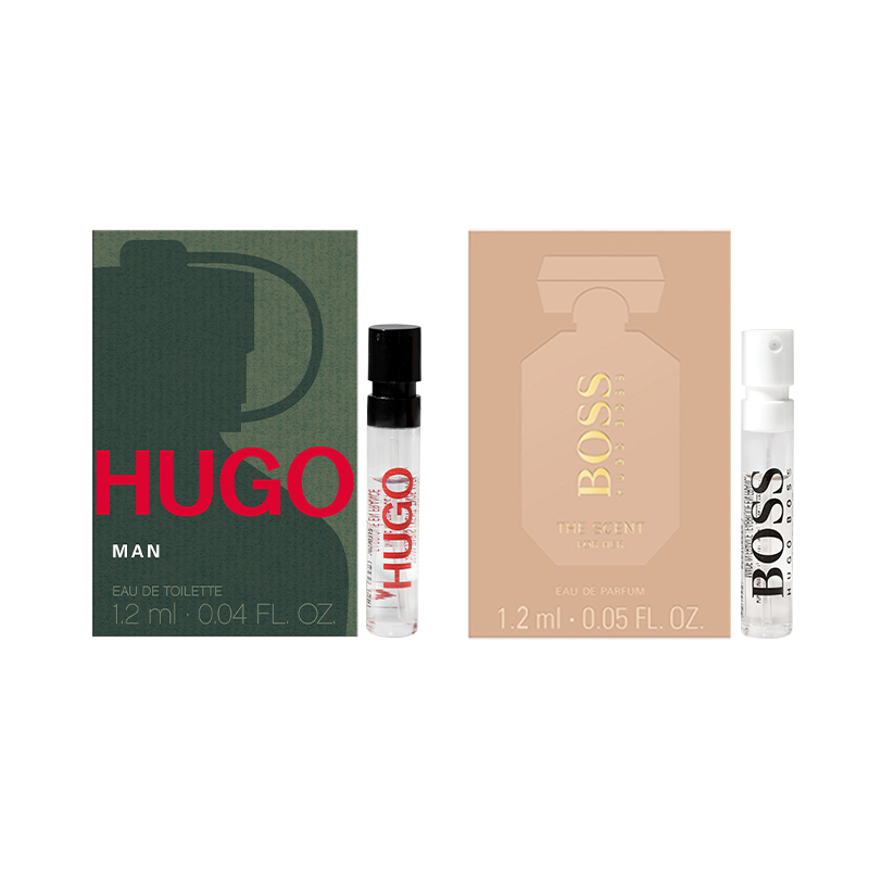 

Наборы пробников мужских ароматов men's HUGO BOSS, hugo men's 1.2ml + allure ladies 1.2ml
