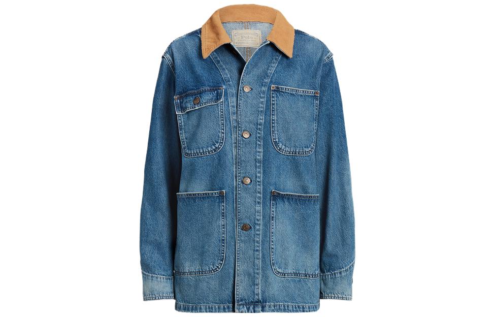 

Джинсовая куртка FW23 для женщин Polo Ralph Lauren, синий