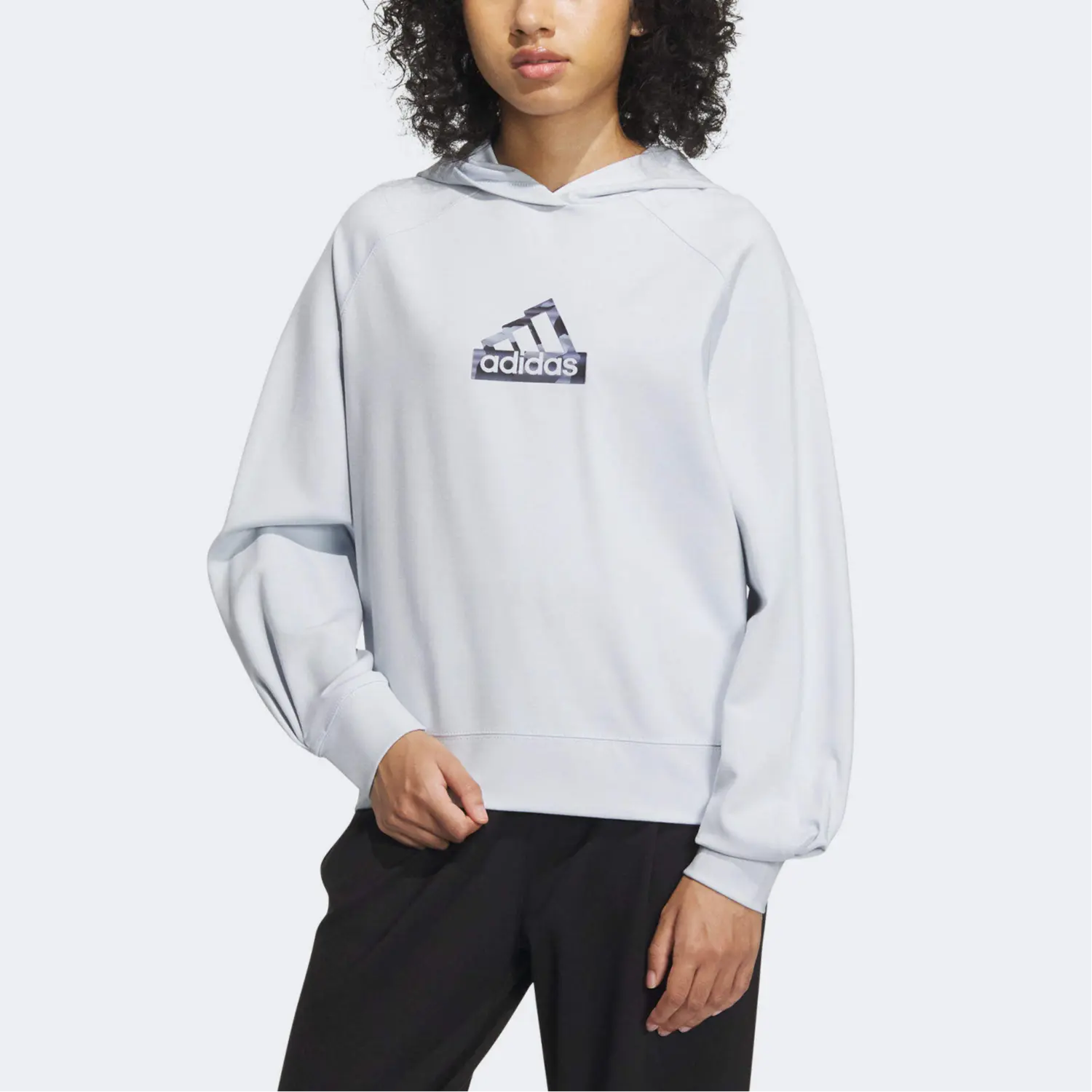Толстовка TECH DK HOODY женская светло-фиолетовая Adidas — фото 4