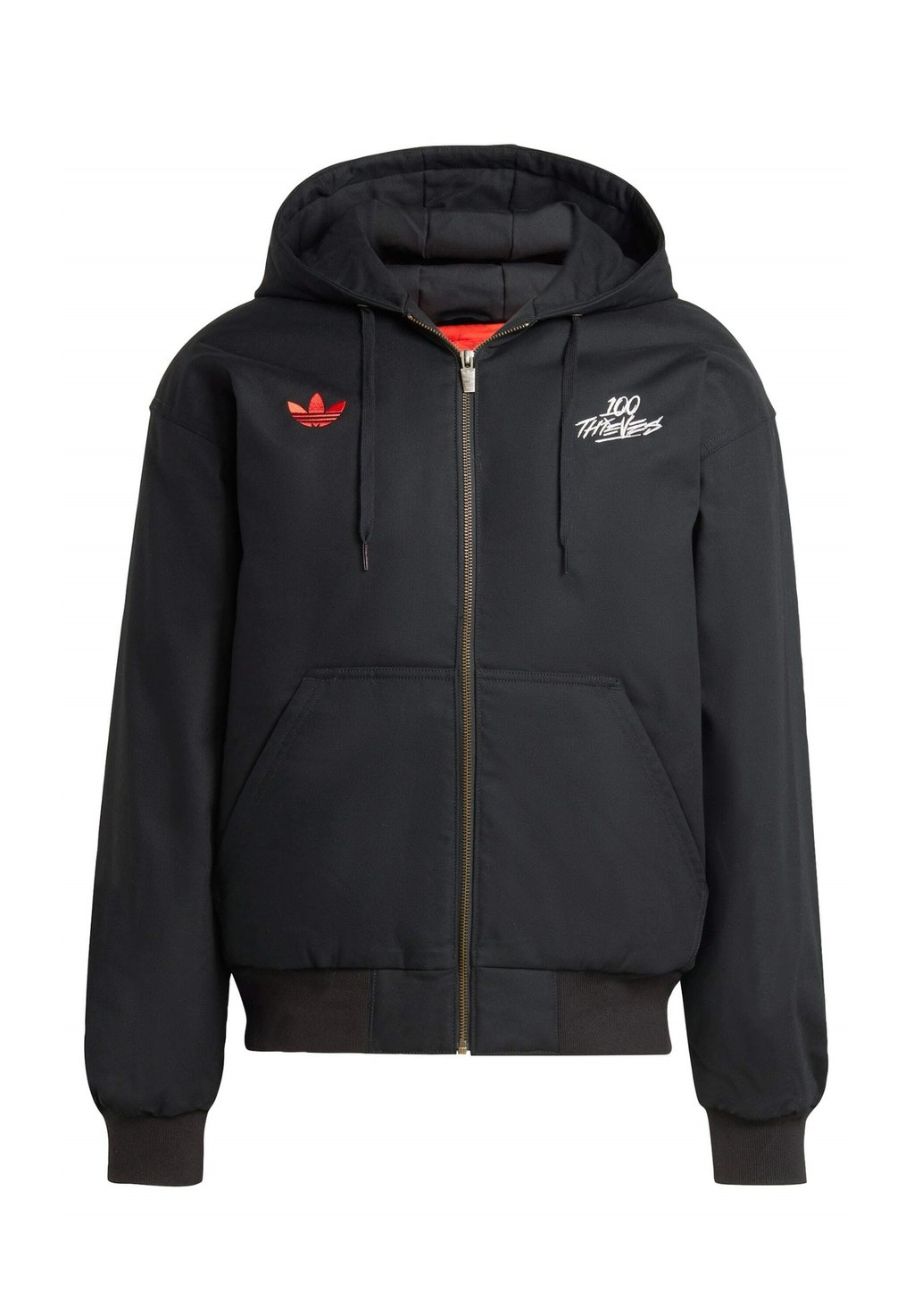 

Зимняя куртка 100 THIEVES adidas Originals, черный