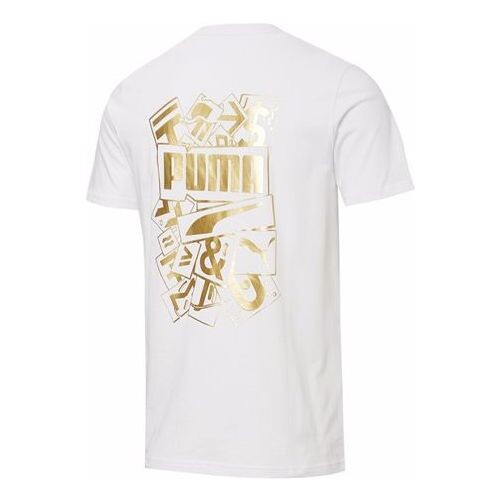 

Футболка bronzing printing round neck short sleeve white Puma, белый