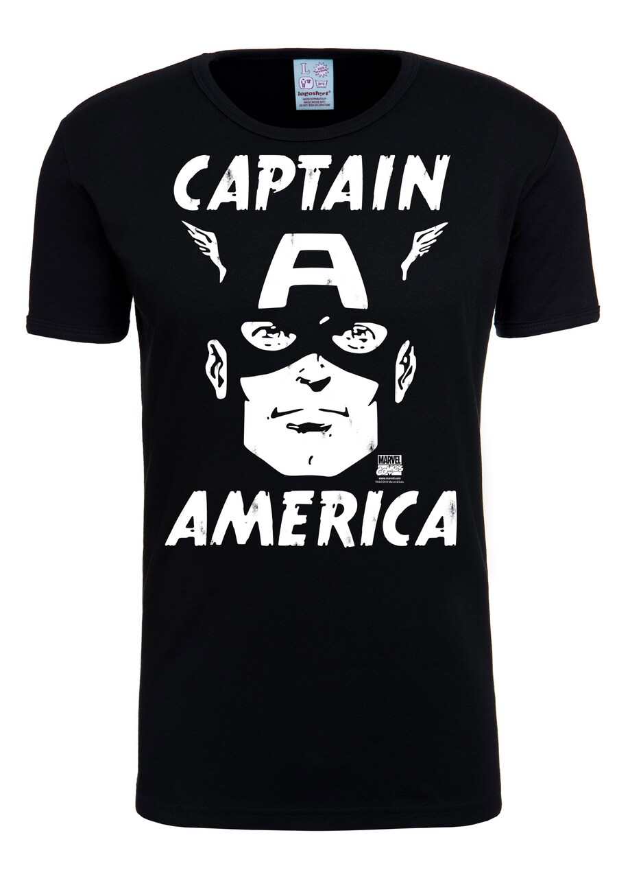 

Классическая футболка LOGOSHIRT Shirt Captain America, черный