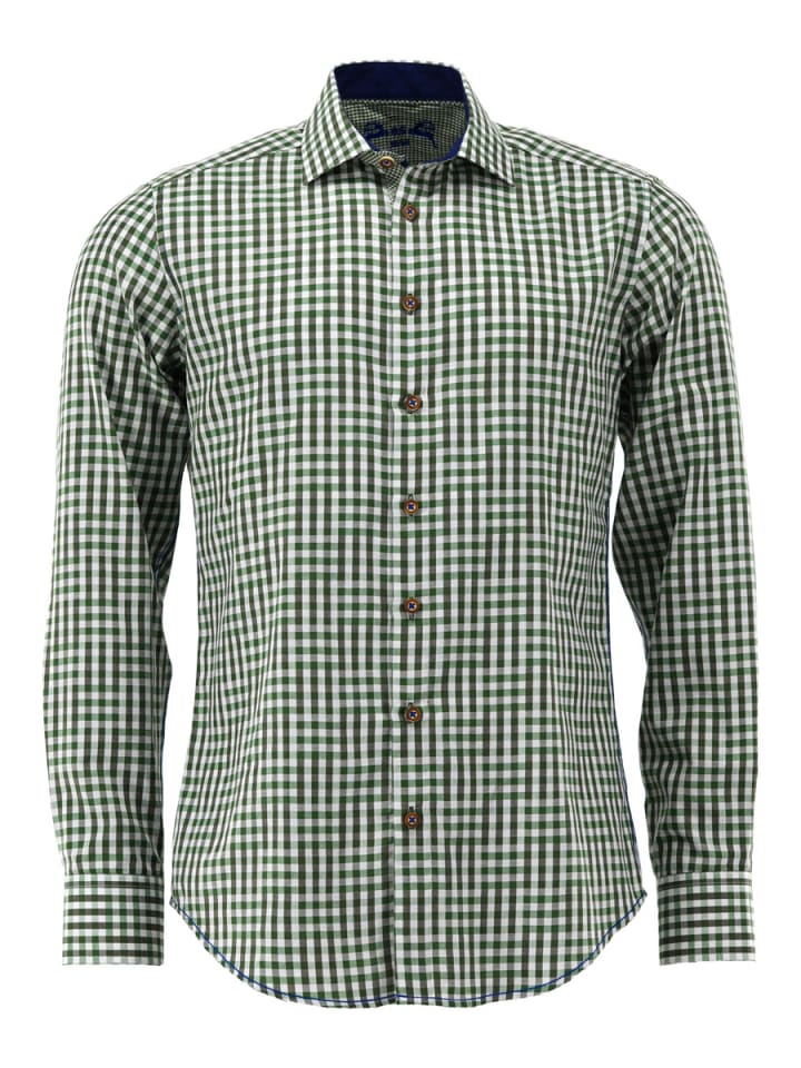 

Традиционная рубашка Мерогу цвета хаки/грязи OS-Trachten