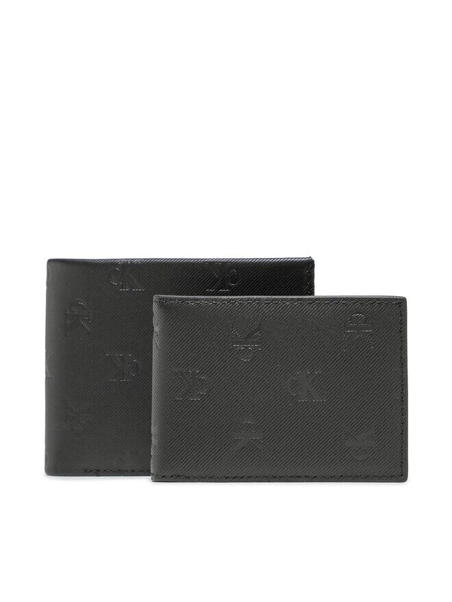 

Кошелек Monogram Soft Bifold+Card Aop Calvin Klein, черный