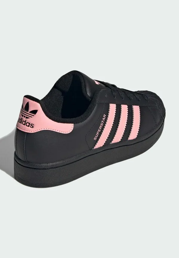Кроссовки superstar ii унисекс Adidas Originals, Core Black/Glow Pink/Core Black — фото 4