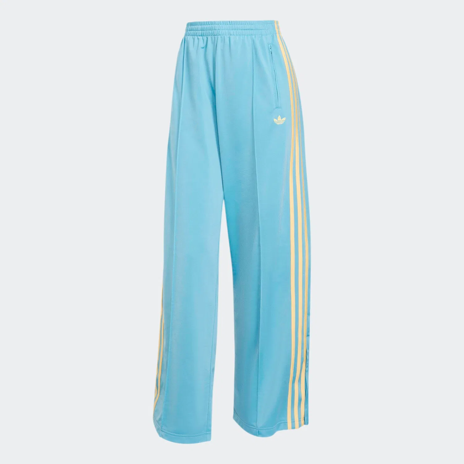 Брюки Adidas Originals с широкими штанинами Firebird синего цвета — фото 2
