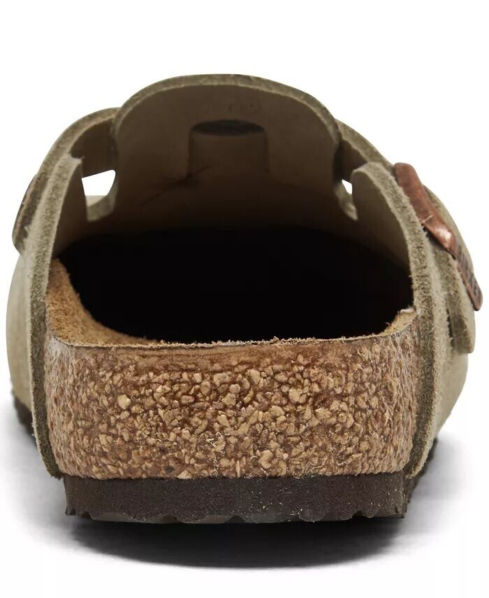Замшевые кожаные сабо Little Kids Boston от Finish Line Birkenstock, бежевый — фото 4