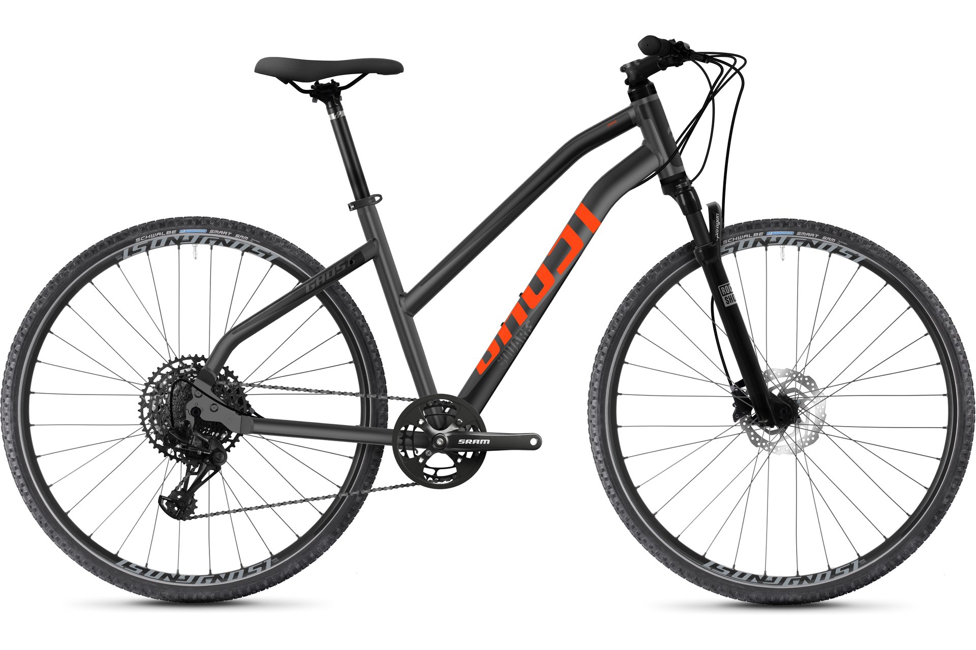 

Кроссовый велосипед Ghost Square Cross Essential AL W - 28 дюймов - Damen Sport - Aktion, цвет Silber|dark silver/lava