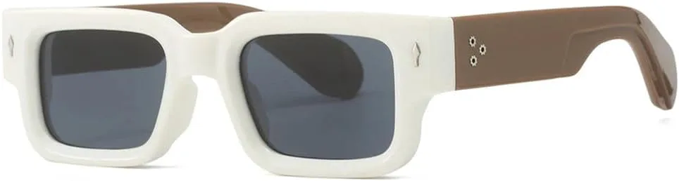 

Солнцезащитные очки UV400 - Rivet Jelly Color Punk Gradient Color для женщин и мужчин, для бега и занятий спортом на открытом воздухе generic, White Black