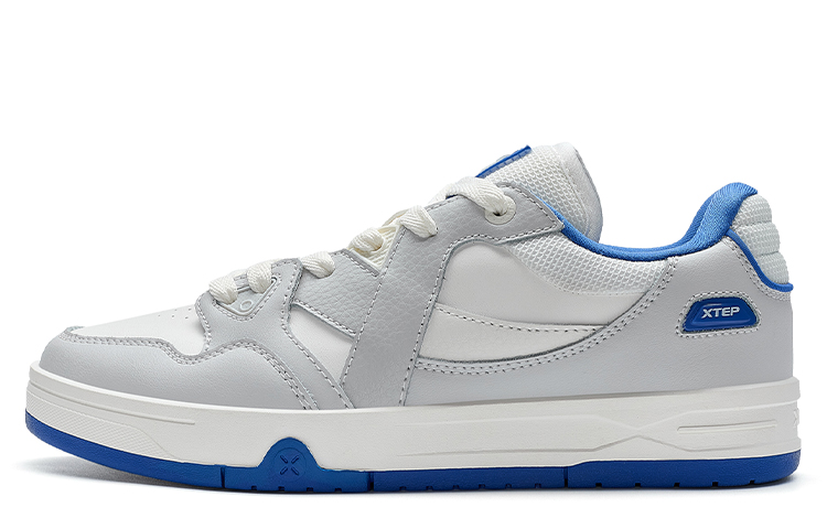

MAXX1.0 Low Top Скейтборд обувь мужская XTEP, Sail White/Lunar Stone Gray