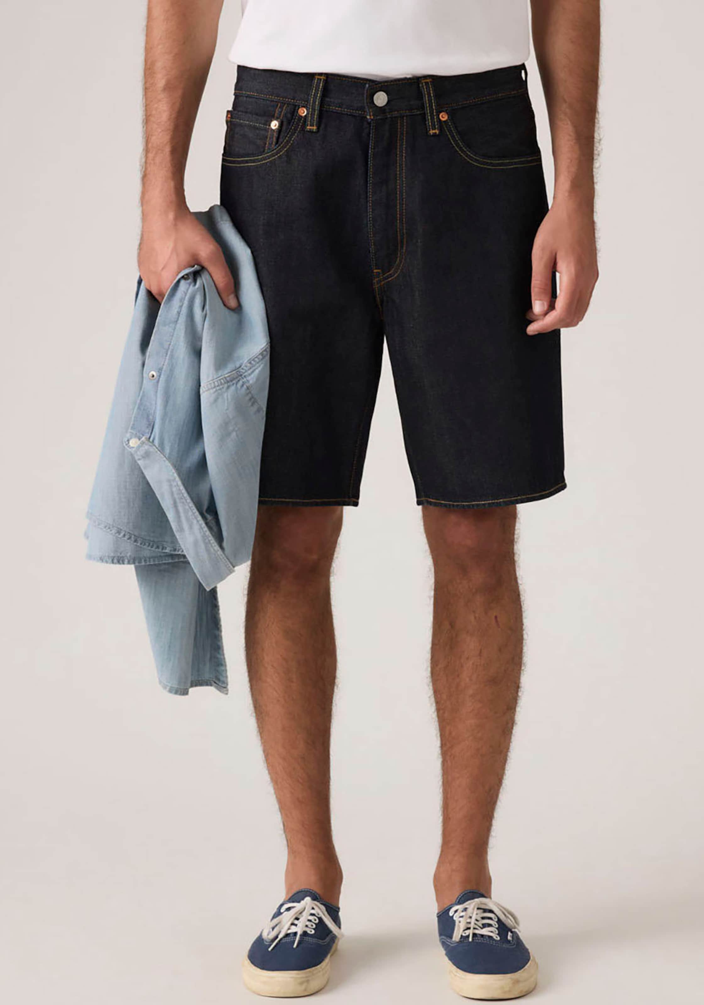 LEVI'S  Джинсовые шорты свободного кроя '468 Loose Shorts' в темно-синем цвете — фото 2