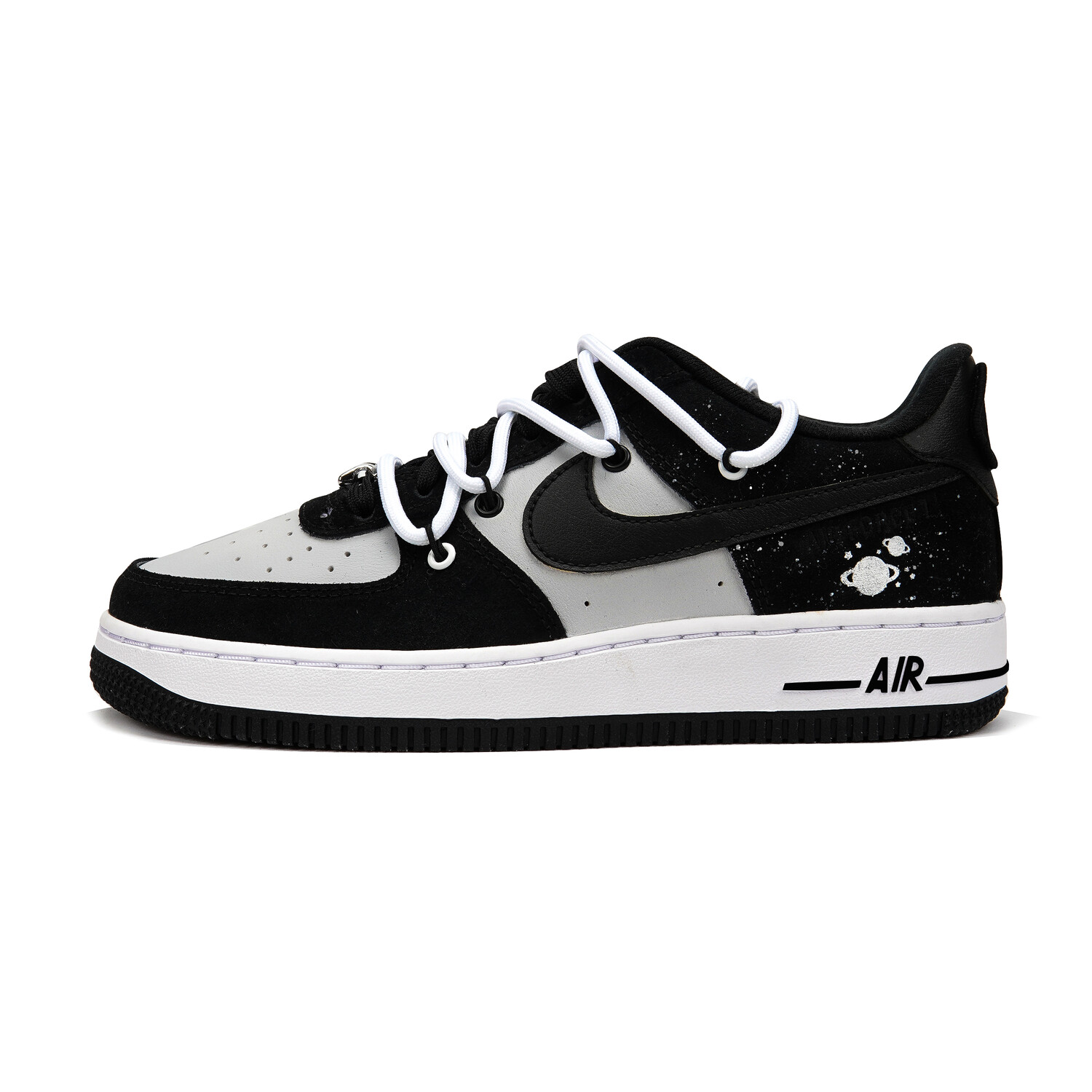 

Кроссовки Nike Air Force 1 Skateboard Shoes Women's Low-Top Black White Gray