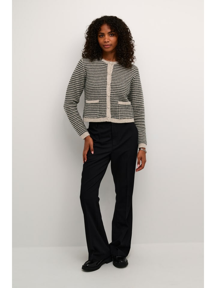 

Кардиган Kaffe, цвет feather gray/black structure
