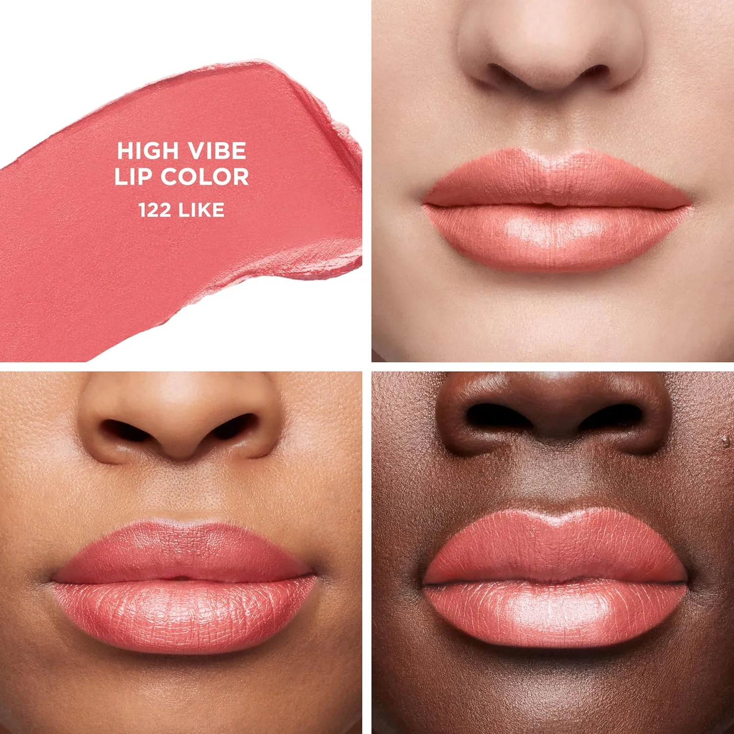 Помада Laura Mercier High Vibe Lip Color, стойкая до 6 часов, легкая и комфортная, не сушит губы, увлажняющая, придает сияние., 122 Like - Warm Rose — фото 3
