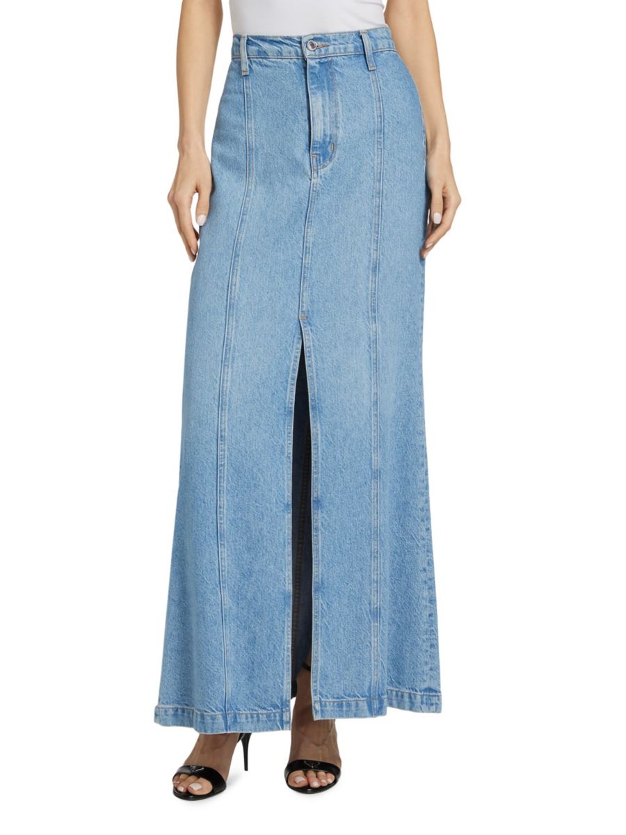 

Джинсовая макси-юбка Zoe Derek Lam 10 Crosby, цвет Beekman Blue