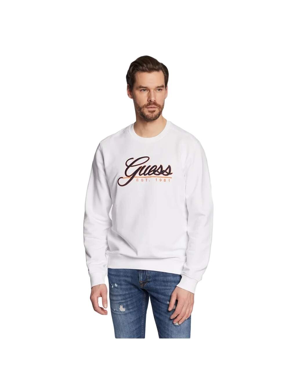 

Хороший свитшот Guess, белый