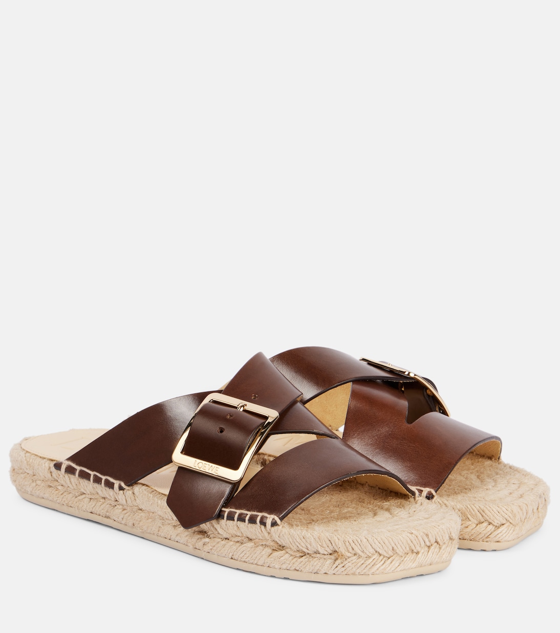 Эспадрильи Paula's Ibiza Petal из кожи Loewe, коричневый