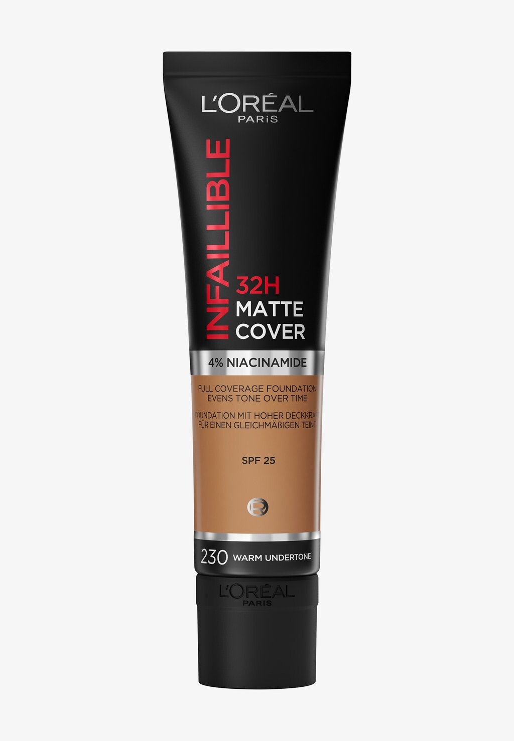 

Тональный крем Infaillible 32H Matte Cover L'Oréal Paris, цвет 230 miel eclat/radiant honey
