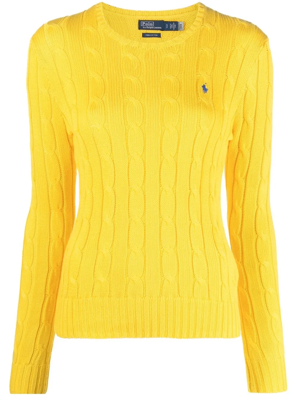 

Джемпер Polo Pony фактурной вязки POLO RALPH LAUREN, желтый