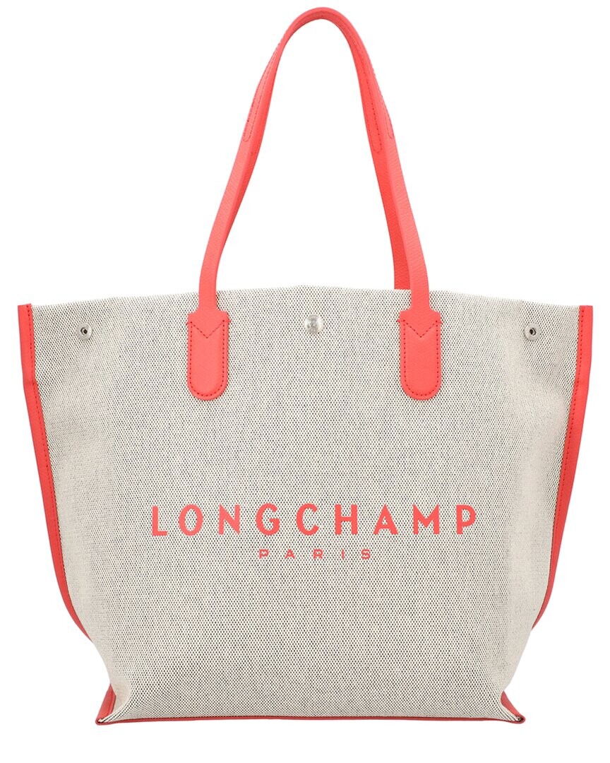 

Большая сумка-тоут Longchamp Essential из парусины, бежевый