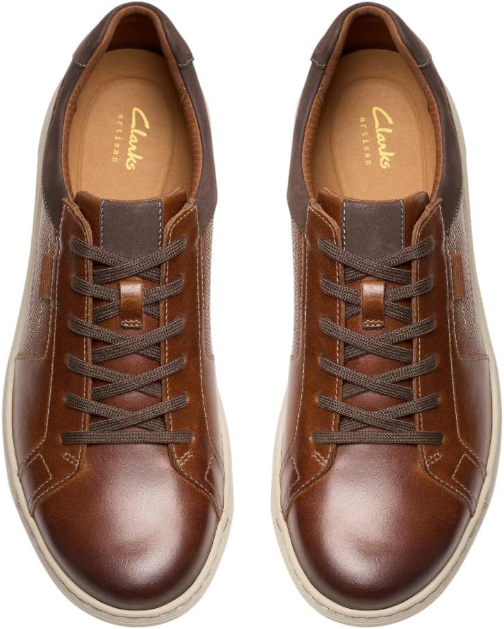 Мужские кроссовки Clarks Mapstone с шнуровкой, светло-коричневый — фото 3