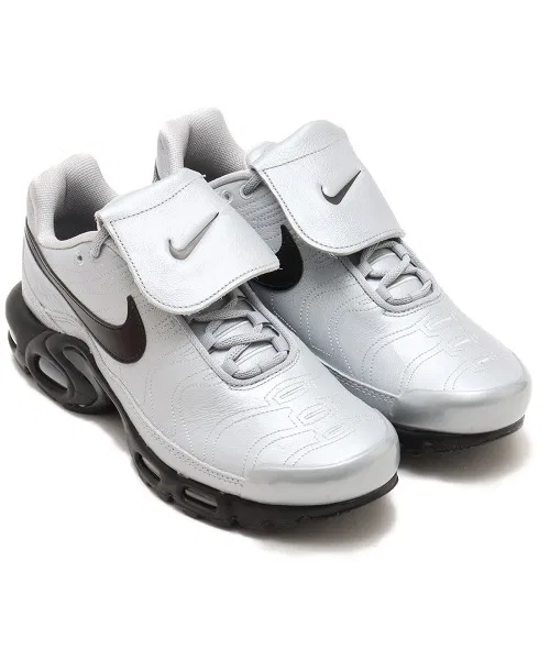 Унисекс кроссовки NIKE AIR MAX PLUS из натуральной кожи серые