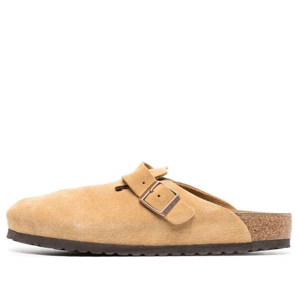 

Тапочки boston suede leather 'latte cream' Birkenstock, бежевый
