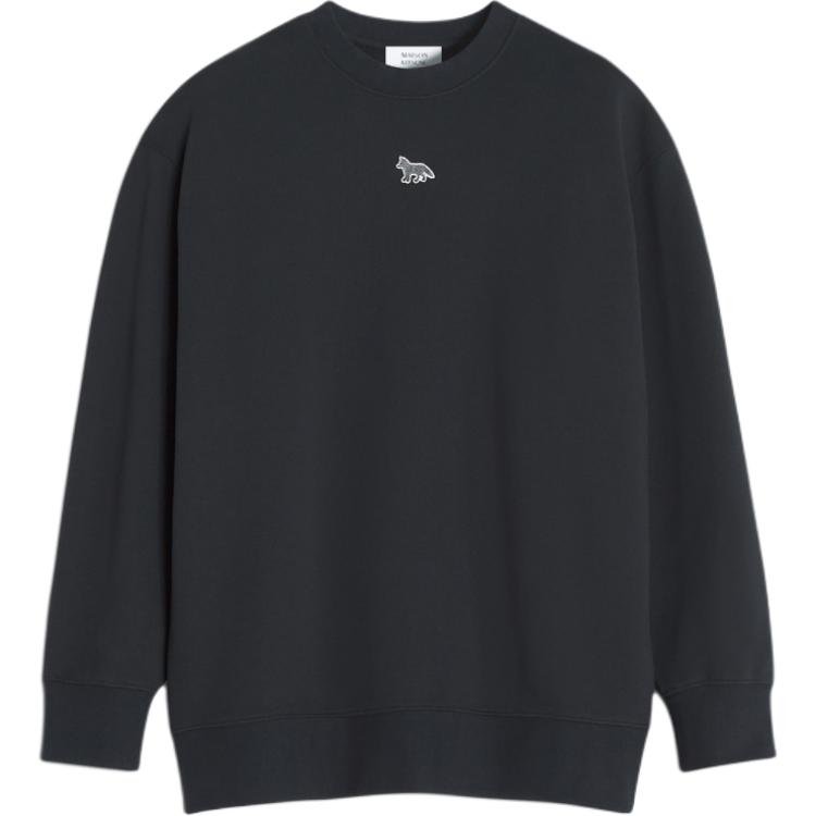 

Толстовка с капюшоном Crew neck с нашивкой Baby Fox Maison Kitsune, черный