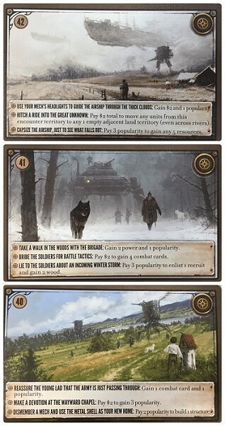 

Карты новых встреч Scythe (расширение), карточная игра, Фаланга Phalanx