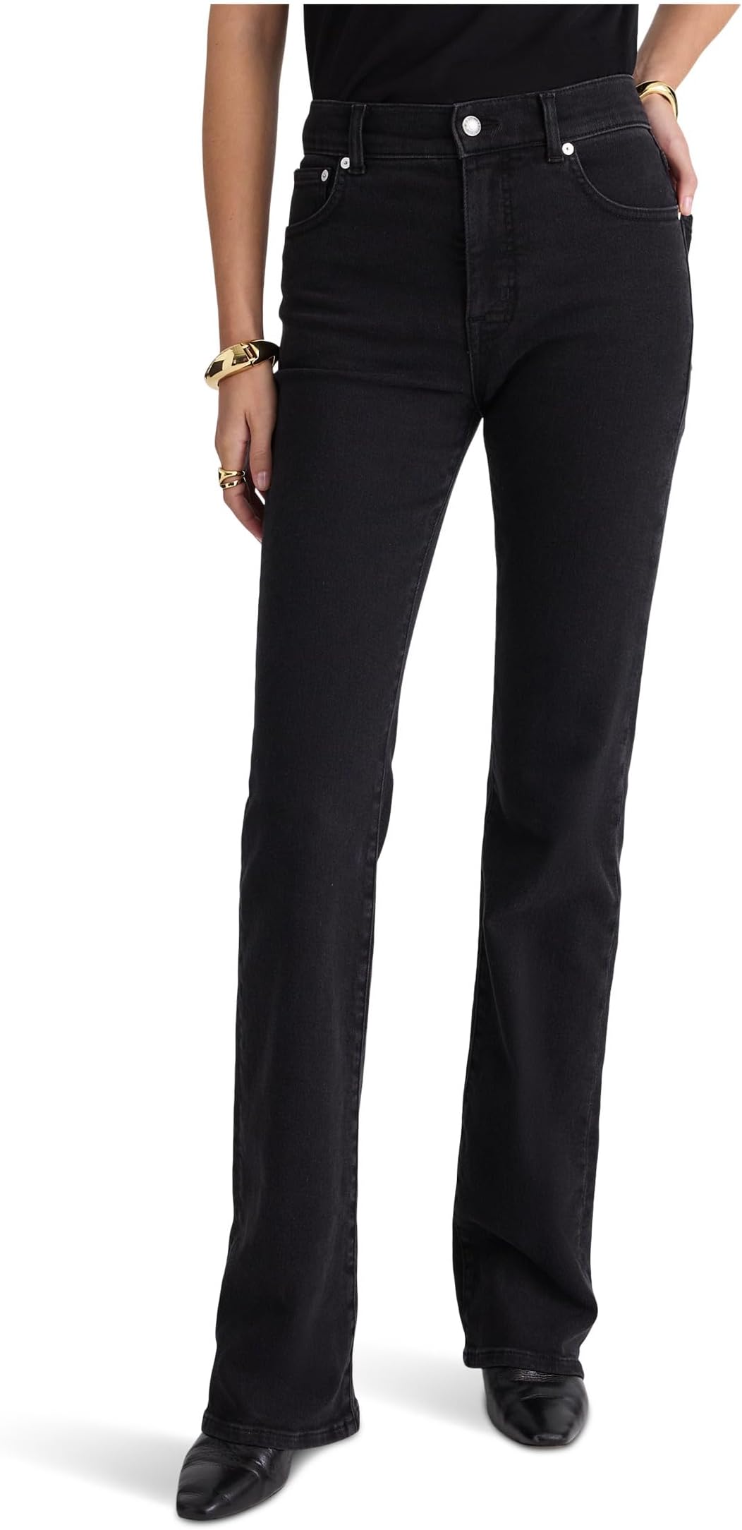 

Джинсы Madewell Women's Vintage Flare In Black Frost, Black Frost