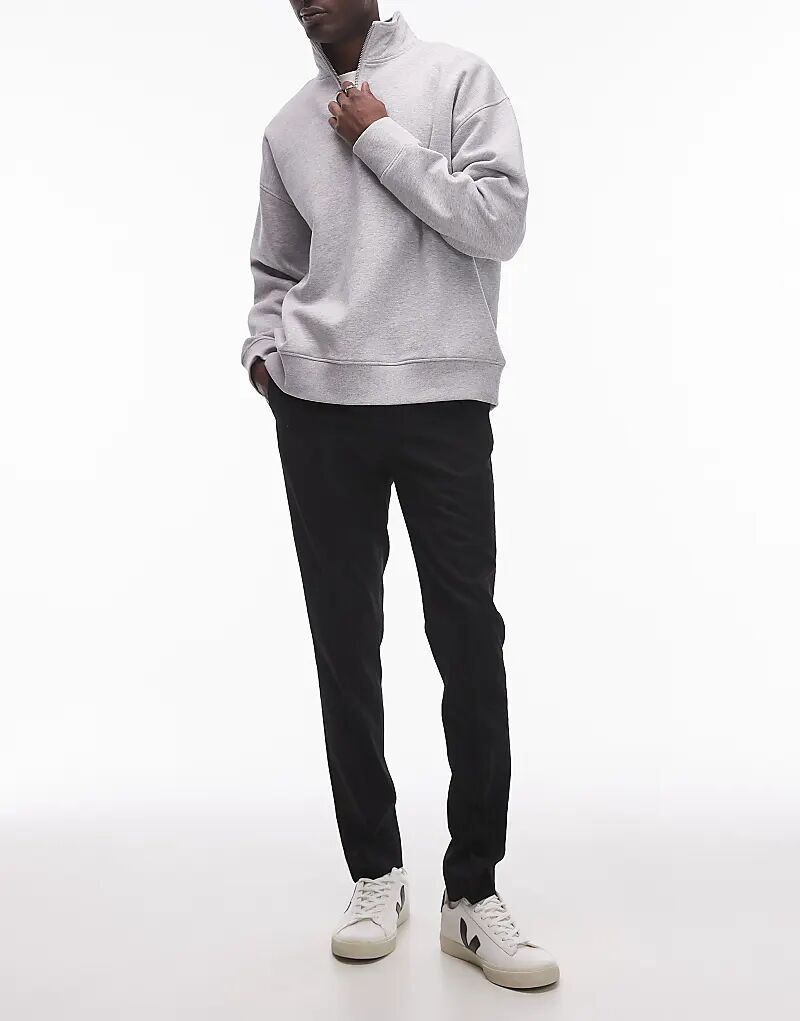 

Элегантные узкие брюки черного цвета Topman