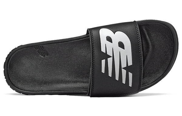 Тапочки 200 series casual minimalistic black slippers New Balance, черный — фото 3
