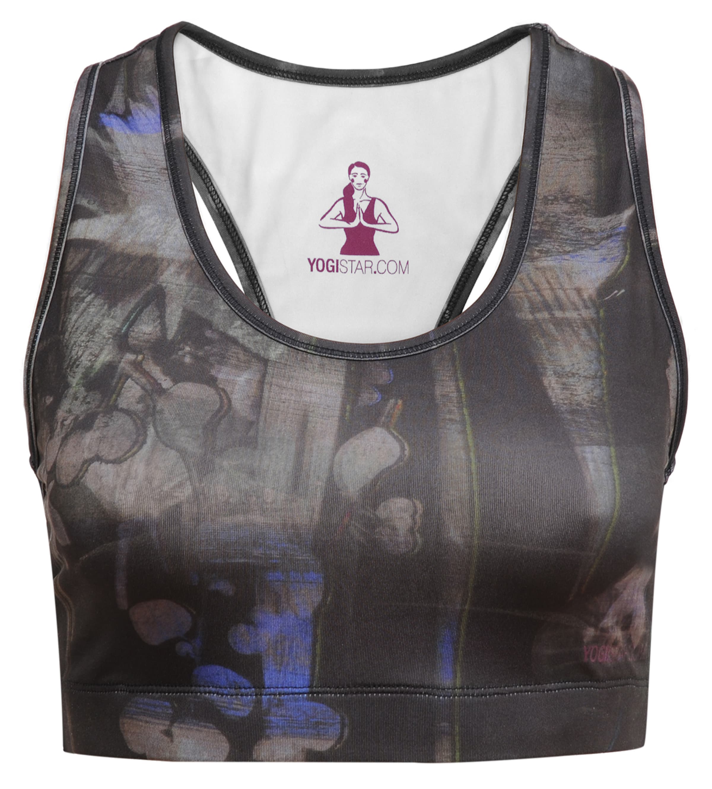 

YOGISTAR.COM Спортивный бюстгальтер-бралетт 'pia' в темно-сером цвете