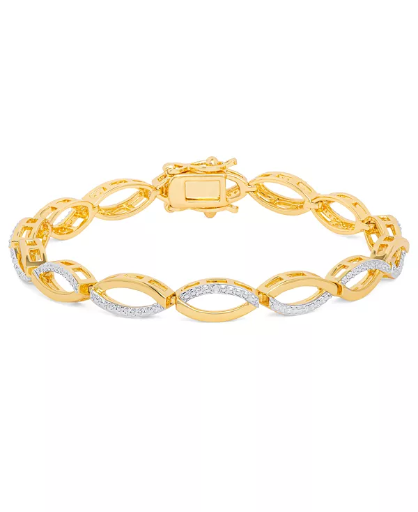 

Браслет с бриллиантовым акцентом в виде бесконечности из золота Macy'S, gold