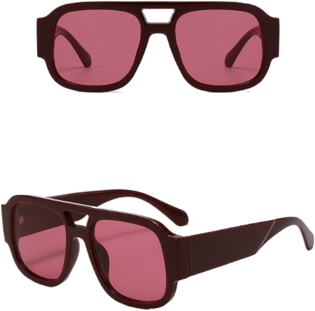 

Солнцезащитные очки с защитой от УФ-излучения UV400 | Большая оправа, двойные перемычки, широкие дужки | Для женщин и мужчин, для занятий спортом на открытом воздухе и вождения DSVIGF, 04