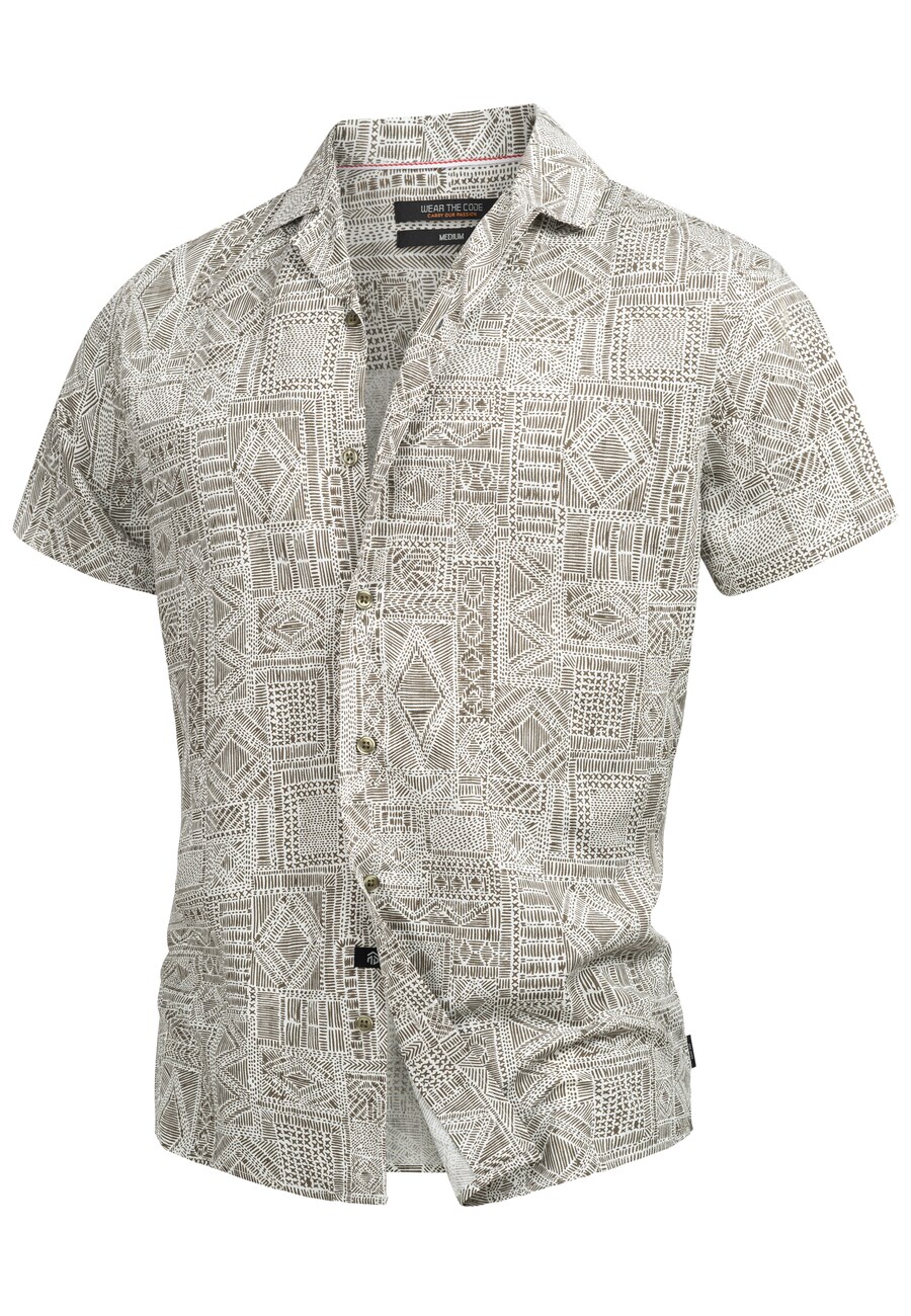 

Рубашка на пуговицах классического кроя INDICODE JEANS Frey, Grey