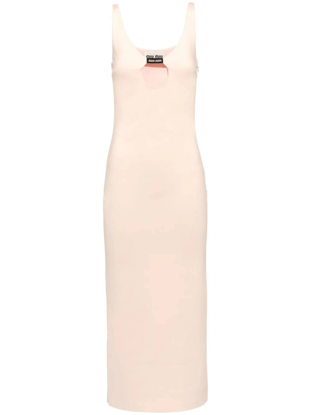 

Платье с вырезом MIU MIU, розовый