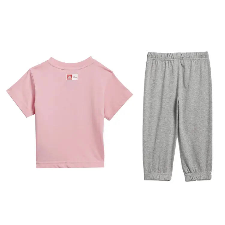 Детская футболка Disney Casual Sportswear светло-розового/ярко-красного/средне-серого цвета Adidas — фото 3