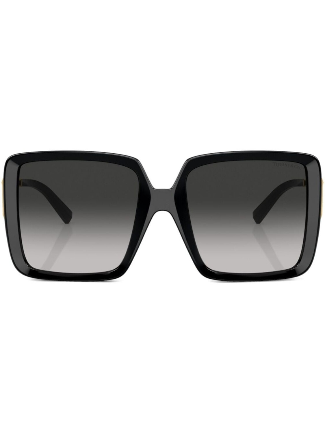 

Tiffany & Co Eyewear солнцезащитные очки в массивной оправе, черный