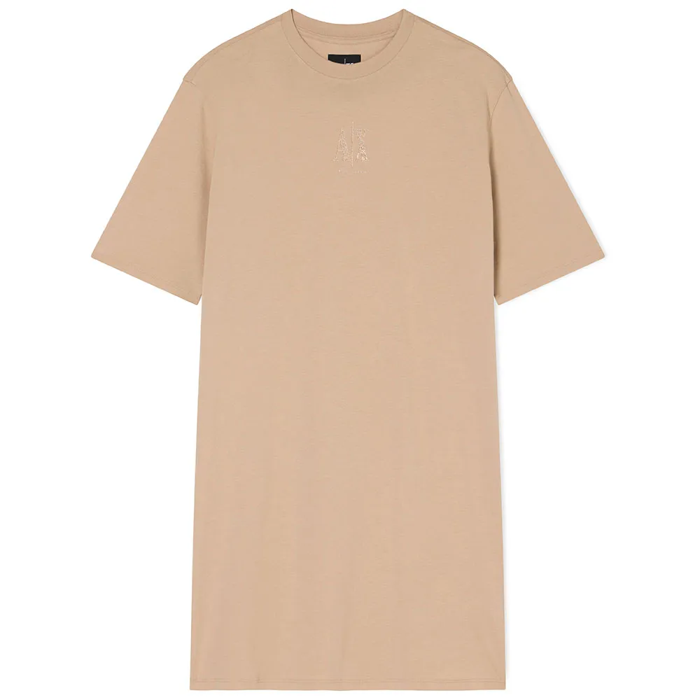 

Платье миди с коротким рукавом Armani Exchange XW000825_AF10356, бежевый