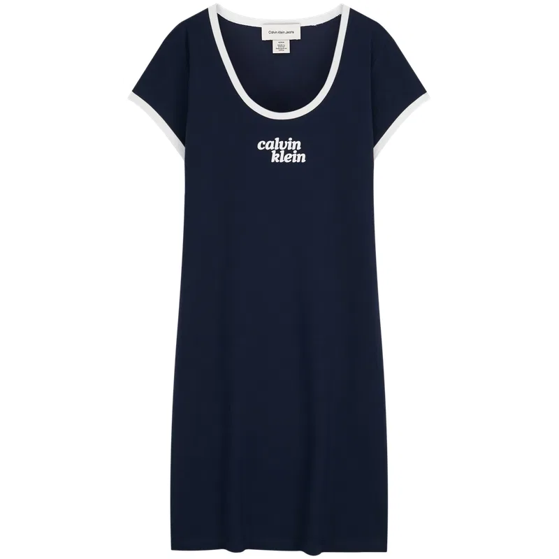 Платье с коротким рукавом женское Calvin Klein, CEF-Navy Blue